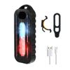 Luz Led De Advertencia Con Clip Para El Hombro Luz Trasera Led Para Bicicleta Luz Trasera Con Batería De 600 Mah Recargable Por Usb Ip55 Modos De Iluminación A Prueba De Agua Lámpara De Advertencia Para La Cintura Del Hombro Para Casco De Bicicleta (n