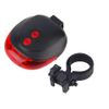 Lámpara De Luz Trasera Para Bicicleta, Potente Luz Roja, 7 Modos De Iluminación, Luz De Advertencia De Seguridad Impermeable Para Ciclismo Mtb Racing Road (negro)