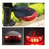 Lámpara De Luz Trasera Para Bicicleta, Potente Luz Roja, 7 Modos De Iluminación, Luz De Advertencia De Seguridad Impermeable Para Ciclismo Mtb Racing Road (negro)