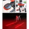 Lámpara De Luz Trasera Para Bicicleta, Potente Luz Roja, 7 Modos De Iluminación, Luz De Advertencia De Seguridad Impermeable Para Ciclismo Mtb Racing Road (negro)