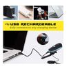 Luz Para Bicicleta, Luces Delanteras Led Para Bicicleta, Luces Para Bicicleta Recargables Usb De 240 Lúmenes, Luz Para Bicicleta De Montaña Impermeable De 5 Modos, Luz Delantera De Seguridad Y Fácil Montaje (negro)