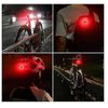 Luz Trasera Para Bicicleta, Luces Traseras Recargables Por Usb, Luces Led Impermeables Para Bicicleta Para Su Seguridad | Regalo Ideal | 5 Modos Led (negro)