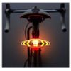 Luz Trasera Para Bicicleta, Ipx2, Resistente Al Agua, Control Remoto Inalámbrico, Luz Trasera Para Bicicleta, Luz Trasera Para Bicicleta, Luces Intermitentes Direccionales Para Montar Con Seguridad Durante La Noche (negro)