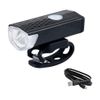 Faro De Bicicleta Recargable Por Usb, 300 Lúmenes, 3 Modos, Lámpara De Luz Para Bicicleta, Linterna Led Para Ciclismo, Juego De Luces Para Bicicleta Súper Brillante (negro)