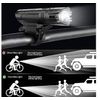 Luces Led Para Bicicleta (luz Delantera Ultrabrillante Para Bicicleta), Recargable Por Usb, Resistente A La Intemperie, 4 Modos De Luz, Ajuste De Liberación Rápida (negro)