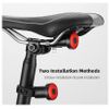 Luz Trasera De Bicicleta Luces Traseras De Bicicleta Inteligentes Recargables Montaje En Sillín Sensor De Freno Accesorios Led Traseros Para Bicicleta De Carretera (negro)