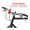 Luz De Bicicleta 4 Piezas De Luz Led Para Bicicleta Recargable Por Usb, Luz Trasera Y Delantera Para Bicicleta, Faro Y Luz Trasera Impermeables Para Bicicleta, 4 Cables Usb Incluidos (rojo)