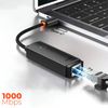 Adaptador Usb-c A Ethernet Rj45 Baseus 1000 Mbps, Negro