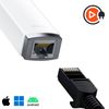 Adaptador Usb-c A Ethernet Rj45 Baseus 1000 Mbps, Blanco