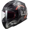 Casco Integral Rapid Circle Titanio Y Naranja Ls2