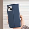 Funda Para Iphone 15 Plus Solapa Tarjetero Soporte Vídeo Dux Ducis Azul Oscuro