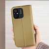 Funda Para Xiaomi Redmi 12c Solapa Tarjetero Soporte Vídeo Dux Ducis Dorado