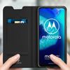 Funda Motorola Moto G8 Power Lite Cartera Cierre Y F.soporte – Negro