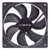 Unykach Ventilador 12cm Black Incluye P4 Con Control De Temperatura