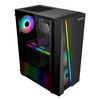 Unykach Caja Gaming Atx Glayze Rgb, Negra - 1*usb 3.0 - 2*usb 2.0