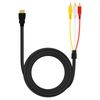 Cable Hdmi A 3x Rca Macho 1,5 M, Linq - Negro