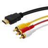 Cable Hdmi A 3x Rca Macho 1,5 M, Linq - Negro