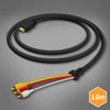 Cable Hdmi A 3x Rca Macho 1,5 M, Linq - Negro