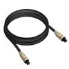 Cable Óptico Audio Digital Linq Conector Toslink 2 Metros - Negro