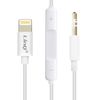 Cable Auxiliar Iphone Ipad Ipod A Jack De 3,5 Mm Y Botón Volumen Linq - Blanco