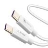 Cable Usb-c A Usb-c De 1,2m Linq, Carga Rápida 3a - Blanco