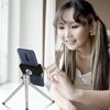 Minitrípode Smartphone Metal Pies Extensibles Gira 360° De Linq - Plata