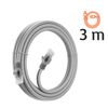 Cable Red Ethernet Rj45 Categoría 6 Conexión Rápida Fiable 3m Linq Gris