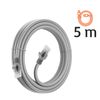 Cable Red Ethernet Rj45 Categoría 6 Conexión Rápida Fiable 5m Linq Gris