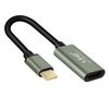 Cable Usb-c A Hdmi Hembra 4k Formato Compacto Linq - Gris