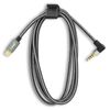 Cable De Nylon Angular De Usb-c A Jack 3,5mm 4 Pines Macho 1,5m Linq Negro