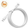 Cable Usb A Usb Tipo C Carga Y Sincronización Fast Charging 5a 3m Linq Blanco