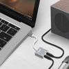 Adaptador Audio Usb-c A 2x Jack 3,5mm Hembra Micrófono + Cascos Linq - Gris