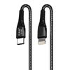 Cable Usb-c A Lightning Power Delivery 3.0 5a / 20w Longitud 2m Linq - Negro