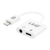 Adaptador Audio Carga Iphone Jack 3,5mm Lightning Compact Linq Blanco