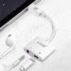 Adaptador Audio Carga Iphone Jack 3,5mm Lightning Compact Linq Blanco