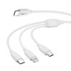 Cable Usb-c 3 En 1 A Micro-usb Iphone Lightning Usb Tipo C Pd 20w Linq Blanco