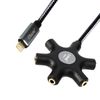 Cable Audio Lightning A 5 Tomas Jack 3.5mm Sonido De Calidad Largo 1,5m Linq