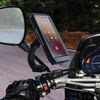 Soporte Moto Para Móvil Fijación Retrovisor Funda Impermeable Táctil Linq Negro