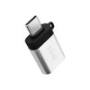 Adaptador Otg Usb Tipo C A Usb 3.0 Hembra Carga Y Sincro Linq Plateado