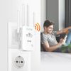 Amplificador Wifi Inalámbrico Largo Alcance 300mbps 4 Antenas Regulables Linq