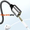 Adaptador Audio Jack 3.5mm A Doble Jack 3.5mm Hembra Casco + Micro Linq