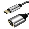 Adaptador Audio Usb-c A Doble Jack 3.5mm Hembra Cascos Linq