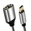 Adaptador Audio Usb-c A Doble Jack 3.5mm Hembra Cascos Linq