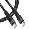 Cable Usb-c A Usb-c Power Delivery 60w Carga Rápida Longitud 1,8m Linq Noir