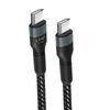 Cable Usb-c A Usb-c Power Delivery 60w Carga Rápida Longitud 1,8m Linq Noir