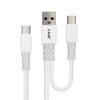 Cable Usb / Usb-c A Usb-c 60w Carga Y Sincro Longitud 1,2m Linq Blanc