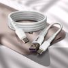 Cable Usb / Usb-c A Usb-c 60w Carga Y Sincro Longitud 1,2m Linq Blanc