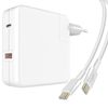 Cargador Pared 108w Puerto Usb C Power Delivery Puerto Usb 2m Cable Linq Blanco