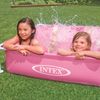 Piscina Desmontable Intex Infantil, Pequeña Y  Cuadrada Color Rosa, 122x122x30cm, 342l