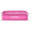 Piscina Desmontable Intex Infantil, Pequeña Y  Cuadrada Color Rosa, 122x122x30cm, 342l